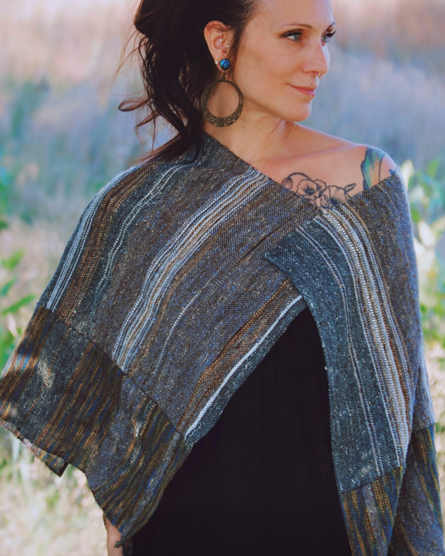 Harvest Handwoven & Handspun Silk Top / Wrap