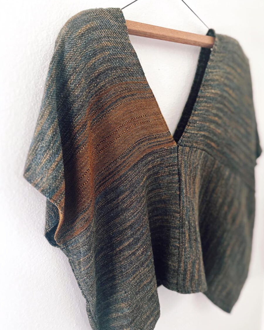 Handwoven & Handspun Silk & Wool Top